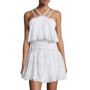 Rebecca Taylor NWT Sleeveless Embroidered Popover Camisole Dress in Snow 🔥